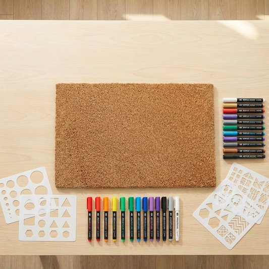 Welche Farbe brauche ich zum bemalen einer Fußmatte?