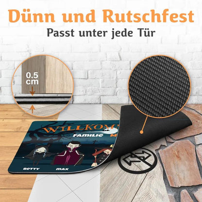 (AUSVERKAUFT) Personalisierbare Halloween Fußmatte