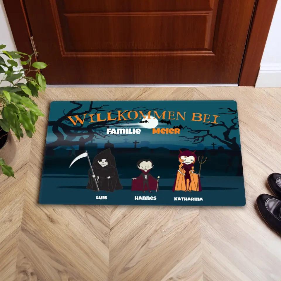 (AUSVERKAUFT) Personalisierbare Halloween Fußmatte