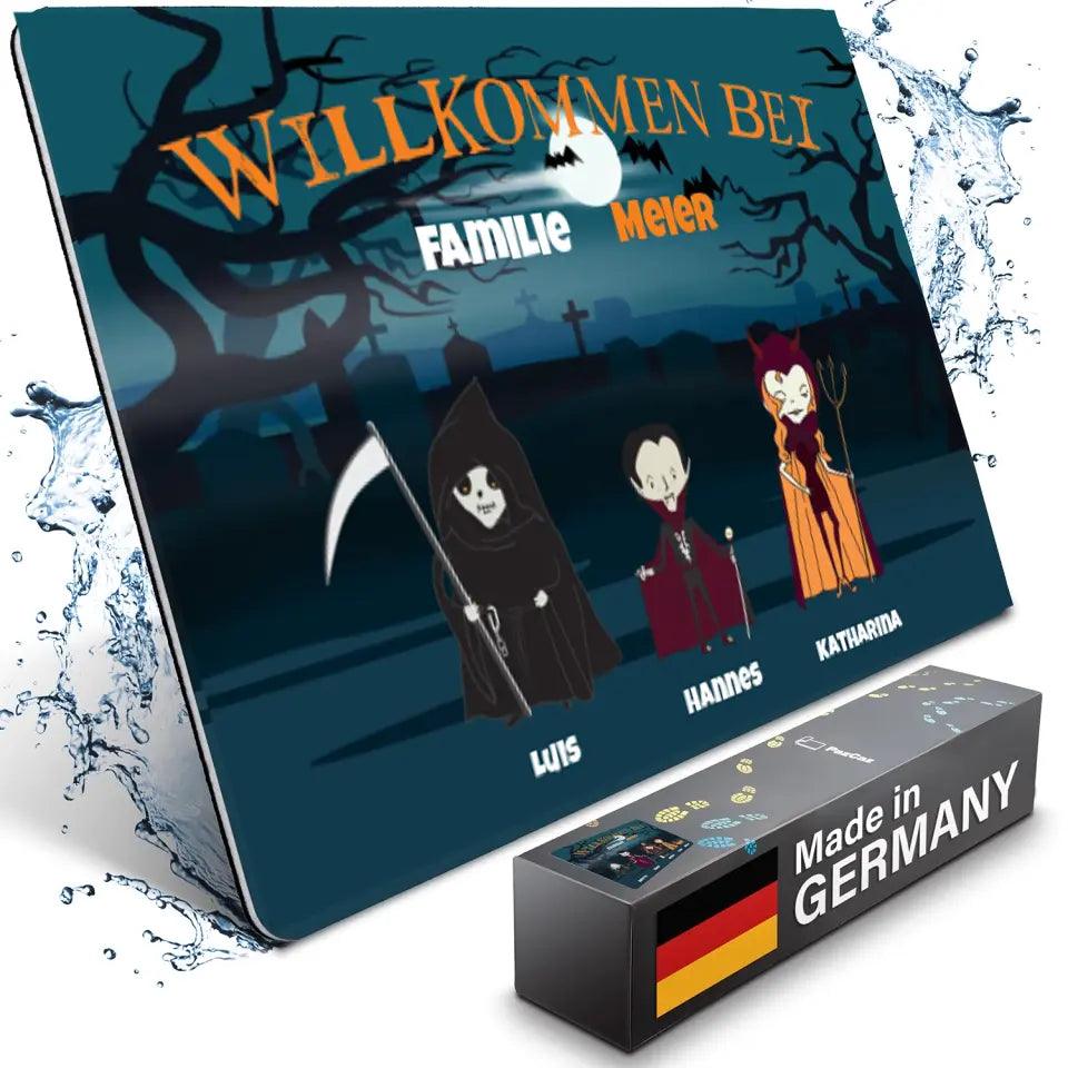 (AUSVERKAUFT) Personalisierbare Halloween Fußmatte