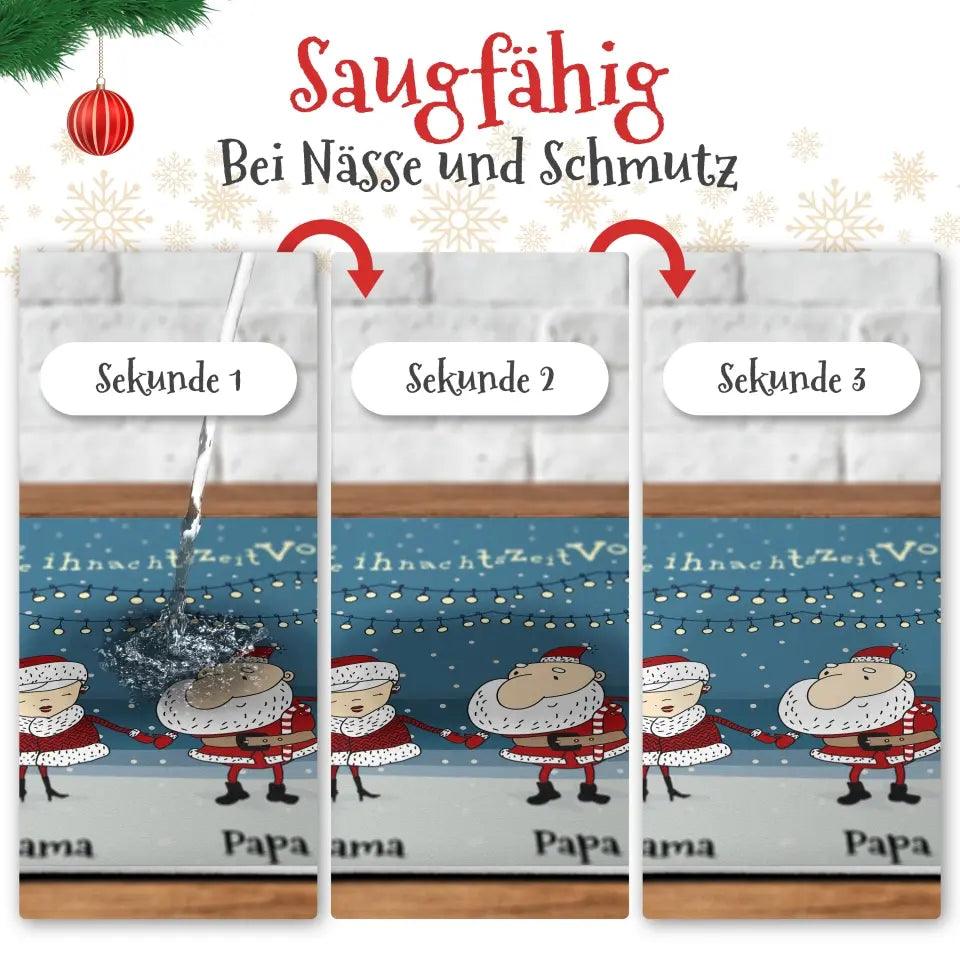 Personalisierbare Weihnachten Fußmatte