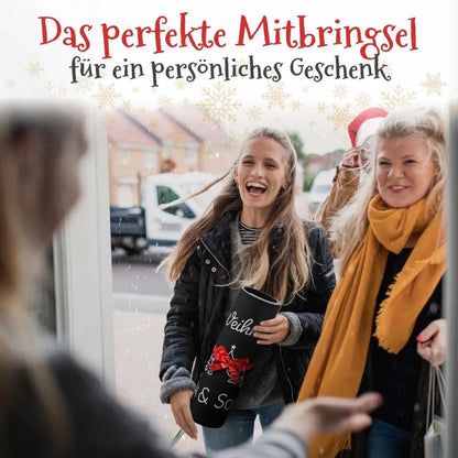 Personalisierbare Weihnachten Fußmatte Schwarz 40x60