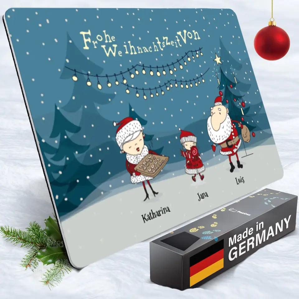 Personalisierbare Weihnachten Fußmatte