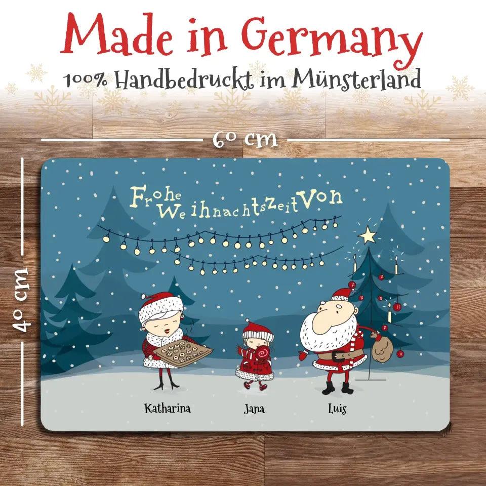 Personalisierbare Weihnachten Fußmatte