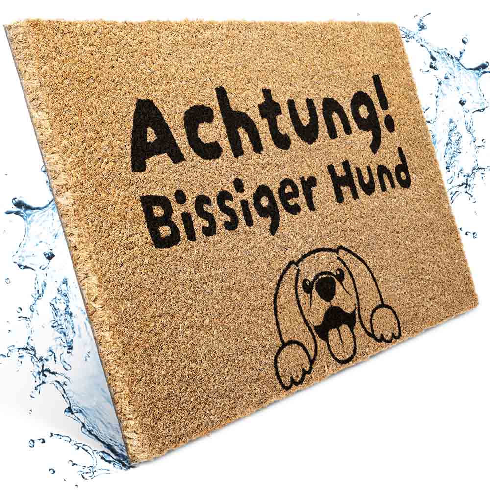 Kokosfußmatte mit witzigem Motiv