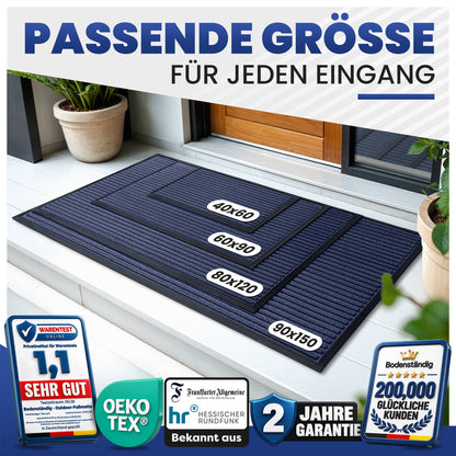 Fußmatte außen & innen rutschfest – saugstarker Fußabtreter – Bild 13