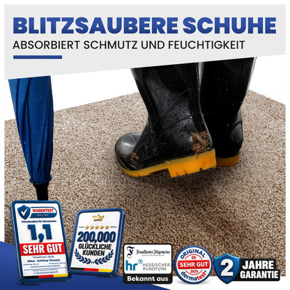 Fußmatte innen flauschig & saugstark – waschbare Schmutzfangmatte – Bild 5