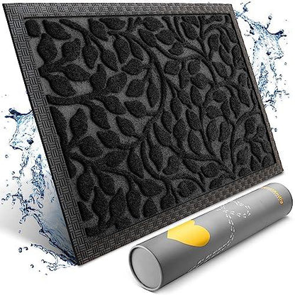 Die schwarze Fußmatte mit wasserabweisender Oberfläche wird gerollt geliefert und eignet sich ideal für den Eingangsbereich.
