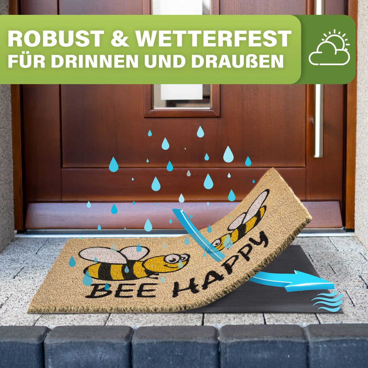 Kokos Fußmatte außen – wetterfeste Kokosmatte in vielen Motiven – Bild 21