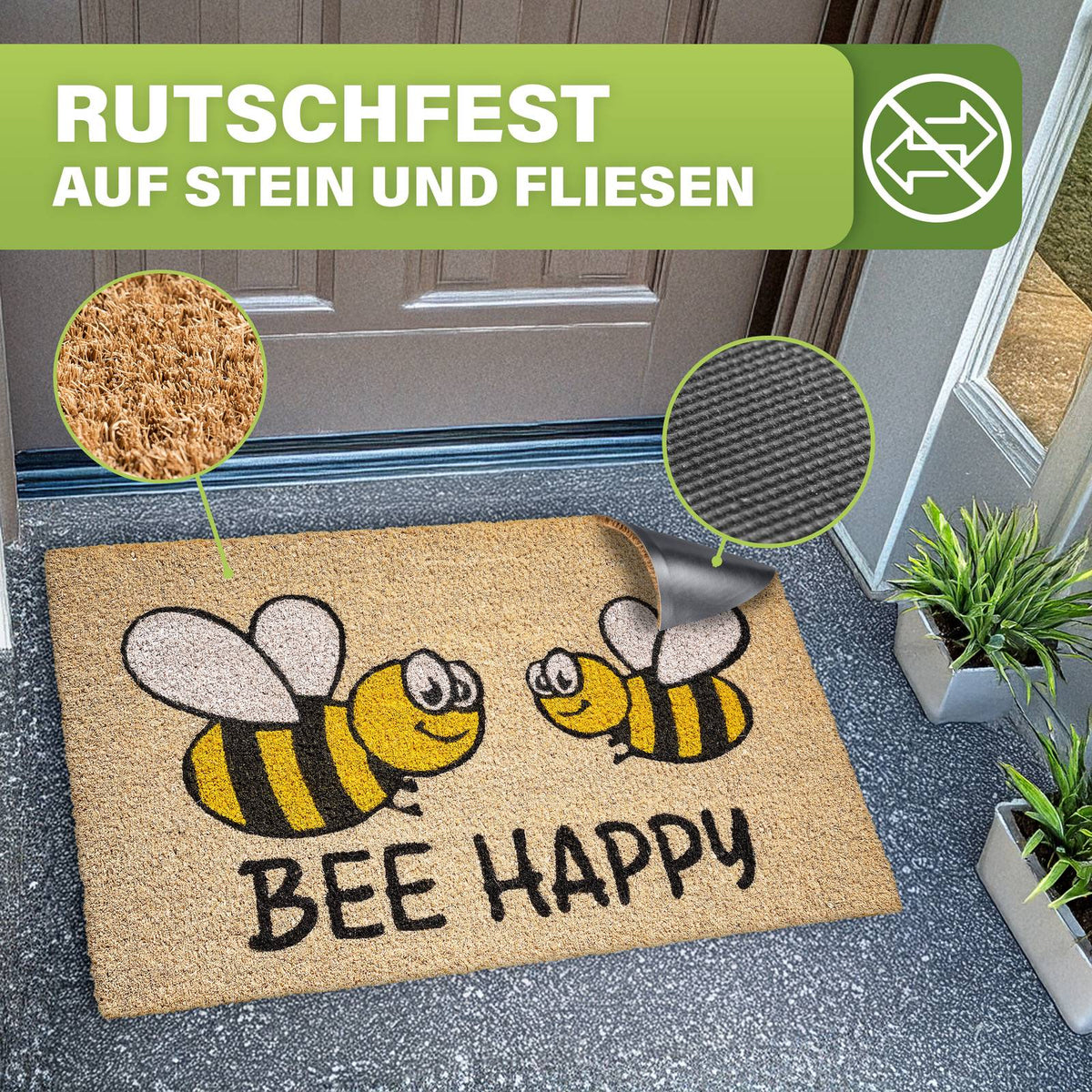 Kokos Fußmatte außen – wetterfeste Kokosmatte in vielen Motiven – Bild 22