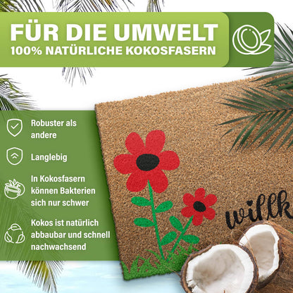 Kokos Fußmatte außen – wetterfeste Kokosmatte in vielen Motiven – Bild 34