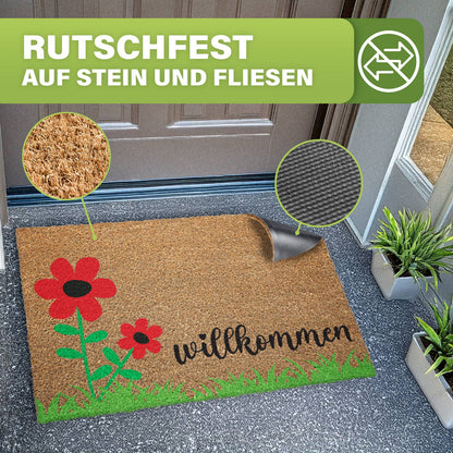 Kokos Fußmatte außen – wetterfeste Kokosmatte in vielen Motiven – Bild 37