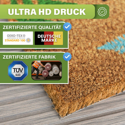 Kokos Fußmatte außen – wetterfeste Kokosmatte in vielen Motiven – Bild 42
