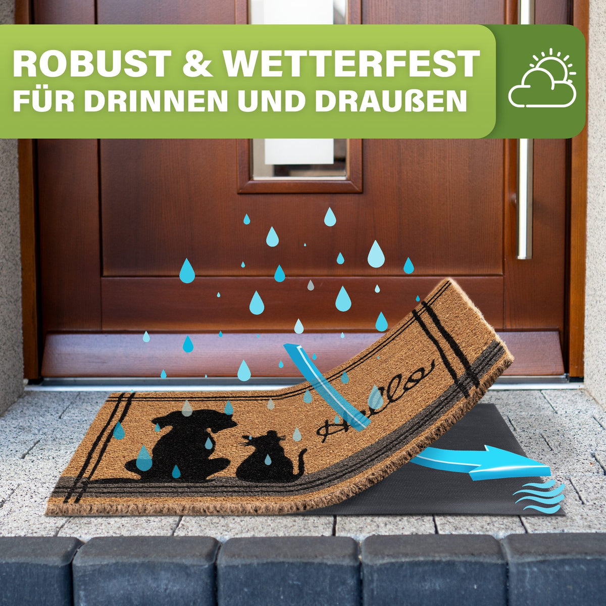 Kokos Fußmatte außen – wetterfeste Kokosmatte in vielen Motiven – Bild 51