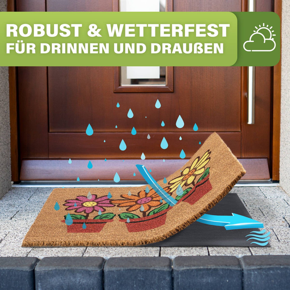 Kokos Fußmatte außen – wetterfeste Kokosmatte in vielen Motiven – Bild 58
