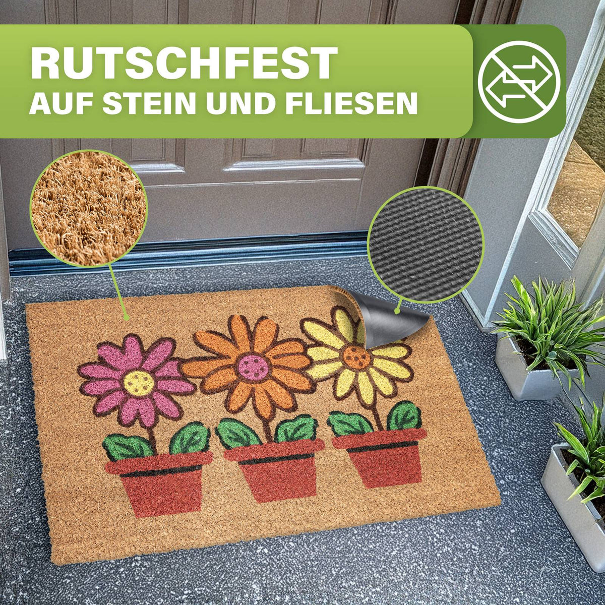 Kokos Fußmatte außen – wetterfeste Kokosmatte in vielen Motiven – Bild 59