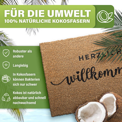 Kokos Fußmatte außen – wetterfeste Kokosmatte in vielen Motiven – Bild 92