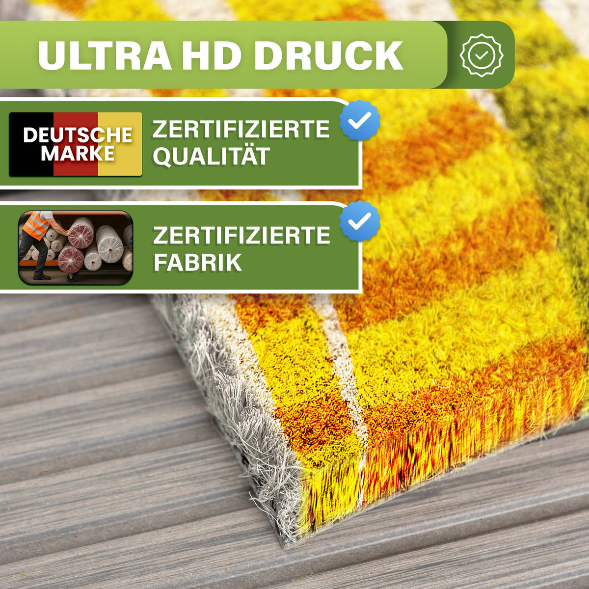 Kokos Fußmatte außen – wetterfeste Kokosmatte in vielen Motiven – Bild 107