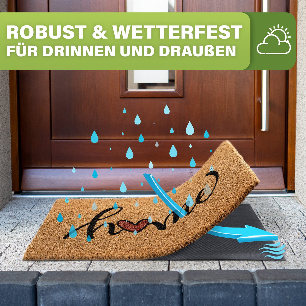 Kokos Fußmatte außen – wetterfeste Kokosmatte in vielen Motiven – Bild 115
