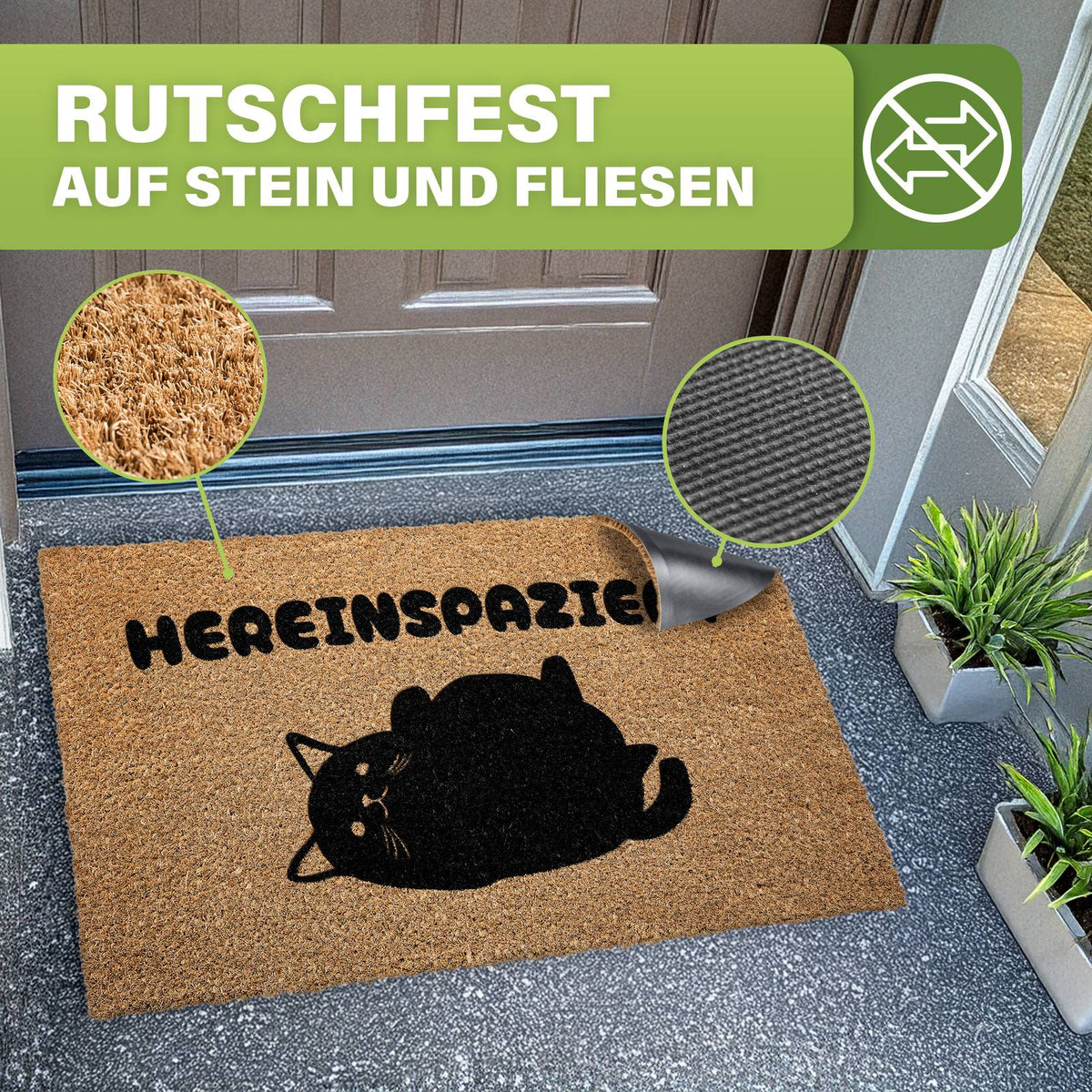 Kokos Fußmatte außen – wetterfeste Kokosmatte in vielen Motiven – Bild 128