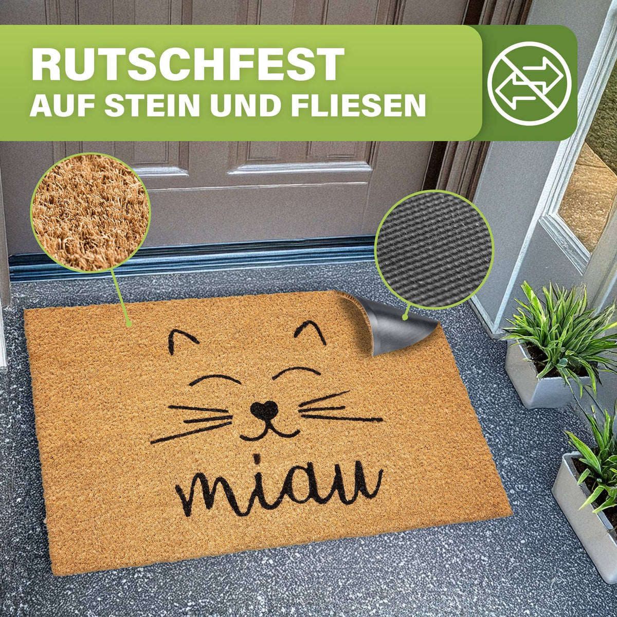 Kokos Fußmatte außen – wetterfeste Kokosmatte in vielen Motiven – Bild 144