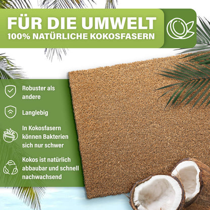 Kokos Fußmatte außen – wetterfeste Kokosmatte in vielen Motiven – Bild 157