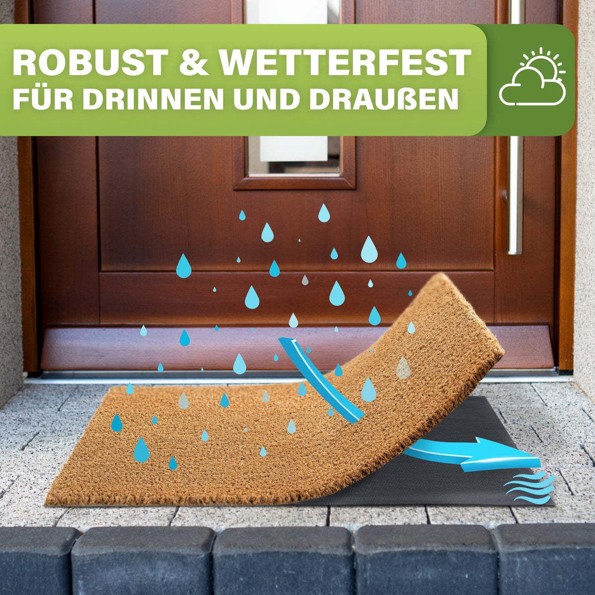 Kokos Fußmatte außen – wetterfeste Kokosmatte in vielen Motiven – Bild 158