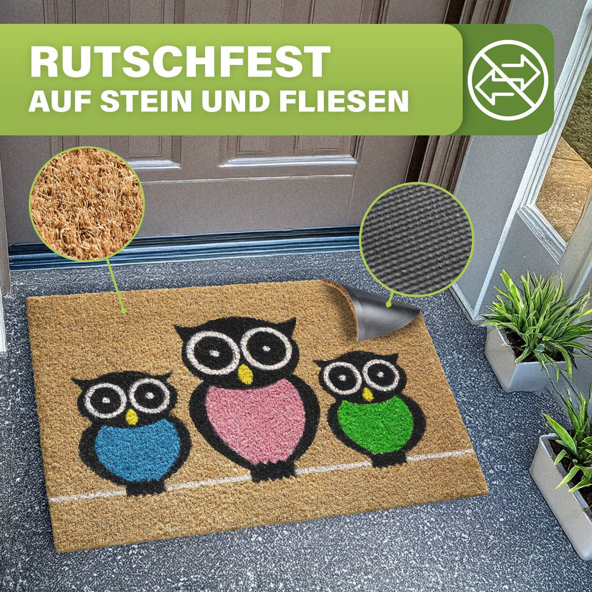 Kokos Fußmatte außen – wetterfeste Kokosmatte in vielen Motiven – Bild 166