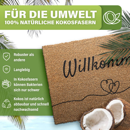 Kokos Fußmatte außen – wetterfeste Kokosmatte in vielen Motiven – Bild 190
