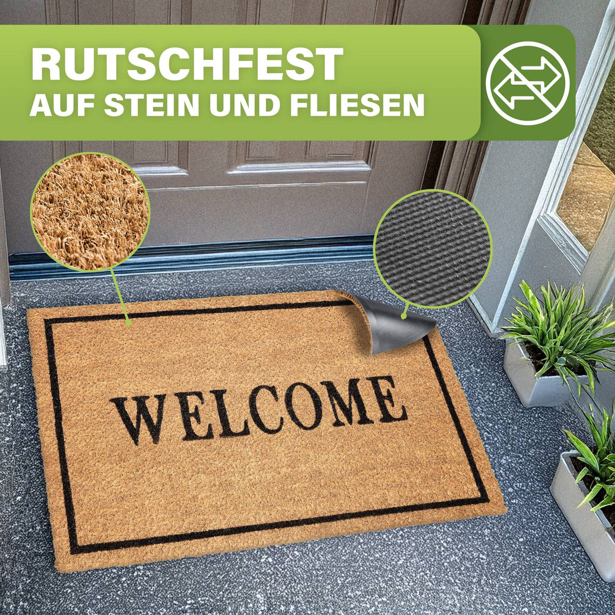 Kokos Fußmatte außen – wetterfeste Kokosmatte in vielen Motiven – Bild 200