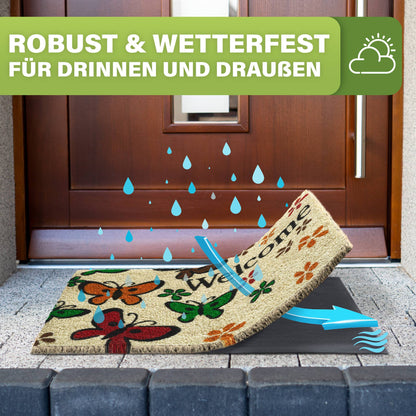 Kokos Fußmatte außen – wetterfeste Kokosmatte in vielen Motiven – Bild 206