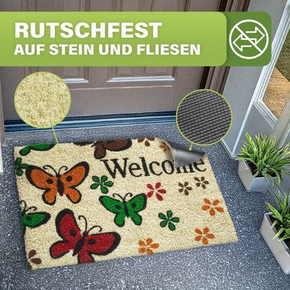 Kokos Fußmatte außen – wetterfeste Kokosmatte in vielen Motiven – Bild 207