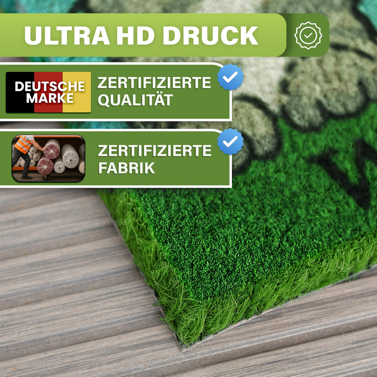 Kokos Fußmatte außen – wetterfeste Kokosmatte in vielen Motiven – Bild 212