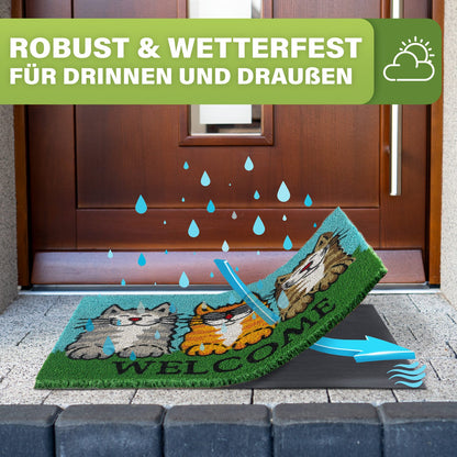 Kokos Fußmatte außen – wetterfeste Kokosmatte in vielen Motiven – Bild 213