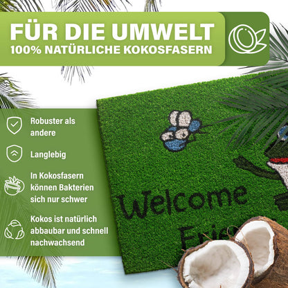 Kokos Fußmatte außen – wetterfeste Kokosmatte in vielen Motiven – Bild 218