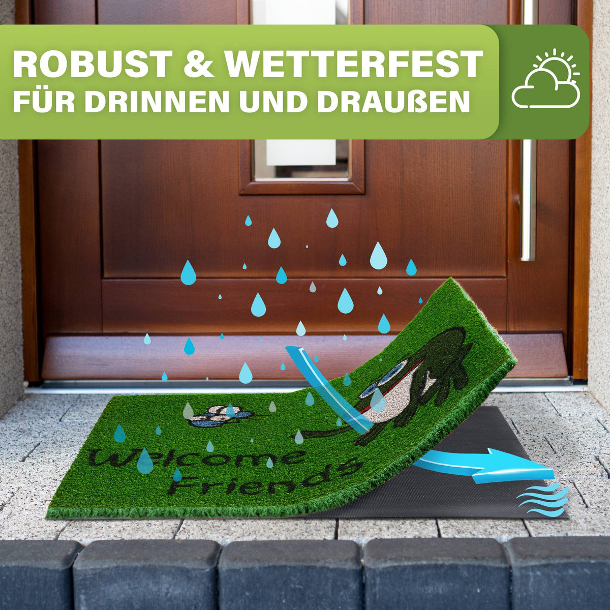 Kokos Fußmatte außen – wetterfeste Kokosmatte in vielen Motiven – Bild 220