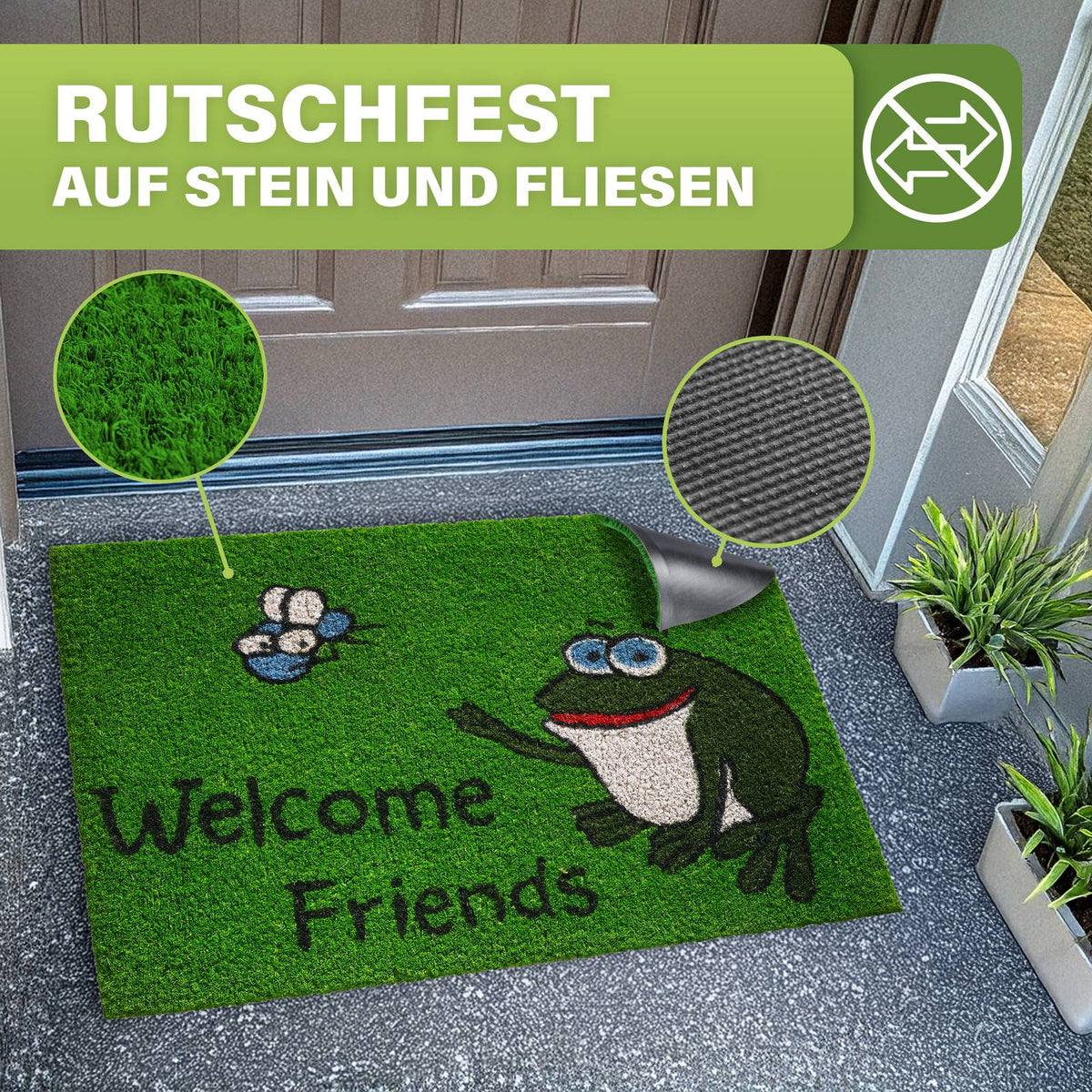 Kokos Fußmatte außen – wetterfeste Kokosmatte in vielen Motiven – Bild 221