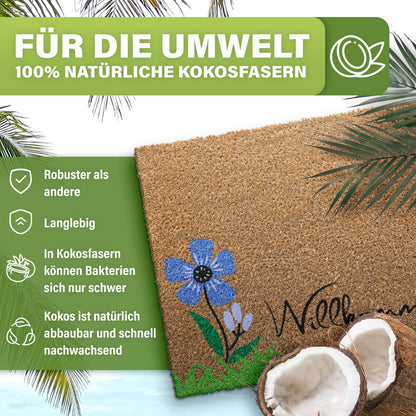 Kokos Fußmatte außen – wetterfeste Kokosmatte in vielen Motiven – Bild 225