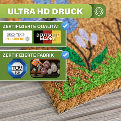 Kokos Fußmatte außen – wetterfeste Kokosmatte in vielen Motiven – Bild 226