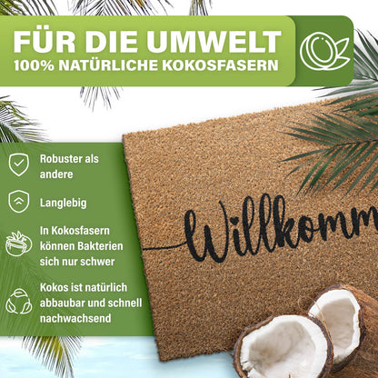Kokos Fußmatte außen – wetterfeste Kokosmatte in vielen Motiven – Bild 232