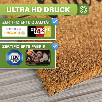 Kokos Fußmatte außen – wetterfeste Kokosmatte in vielen Motiven – Bild 233